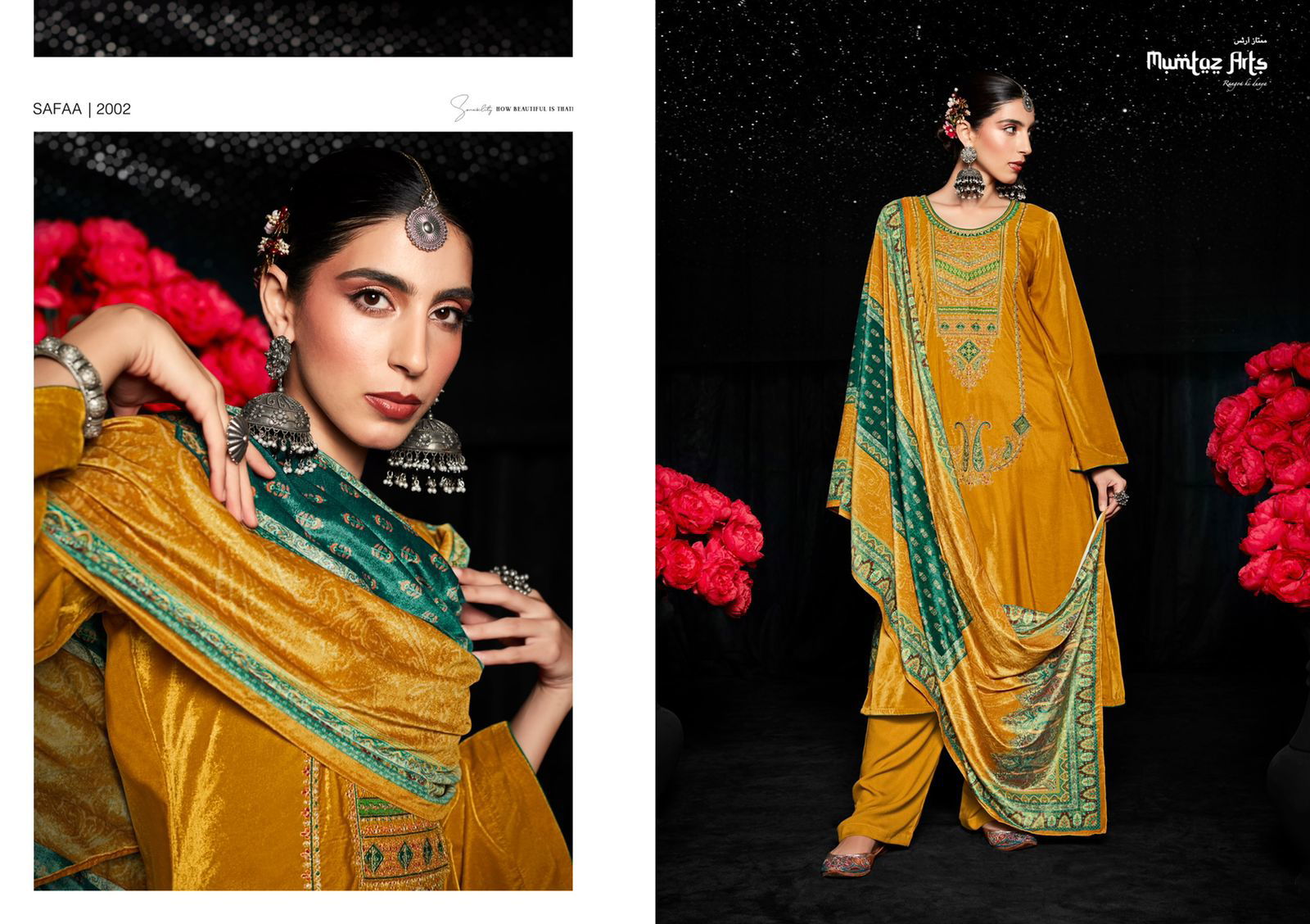 Mumtaz Safaa Velvet 1 Printed Fancy Exclusive Wear Designer Salwar Kameez Collection